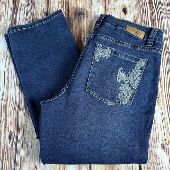Jag Jeans | Jeans | Jag Embroidered Womens Size 30 Mid Rise Straight ...